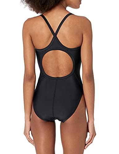 Tyr Women's Standard Tyreco Solid Diamondback Swimsuit, Black, 32 #TOP1