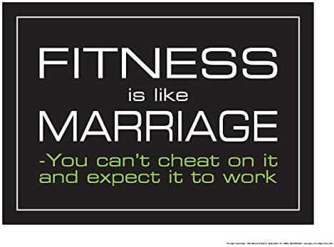 Fitness is Like Marriage 18" X 24" Poster