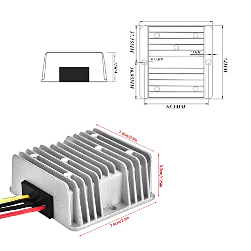 DC 24V Module to 19V 5A Voltage Reducer Converter Waterproof DC/DC Transformer Power Regulator2