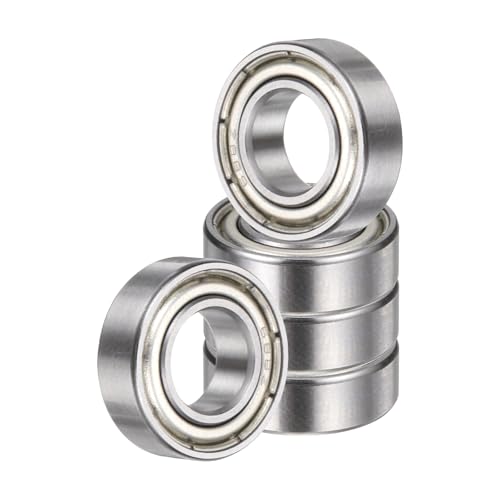 Image of sourcing map 5 Pack 688ZZ Deep Groove Ball Bearings, 8 x 16 x 5mm Chrome Steel Double Shield Bearing for Electric Motor, Home Appliances, Industrial Machinery, (ABEC5)