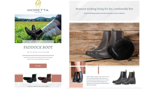 Image of Moretta Shires Clio Plus English Paddock Boots Ladies