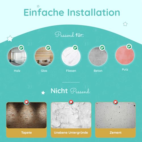 Leuchtsterne Kinderzimmer – 100 Leuchtsterne selbstklebend mit beruhigender Leuchtkraft von Homery, Leuchtsticker Kinderzimmer Aufkleber - Inkl. Kreativ & Sternzeichenanleitung