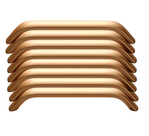 POASDJDC Tiradores para armarios Tirador de Puerta gabinete en Forma Arco Dorado 96-320 mm 8 Piezas(Hole Distance 256mm)