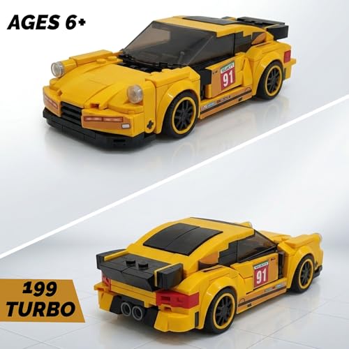 Image of GRIPZ Grid Car Building Blocks Set for Kids 6+ | DIY Construction Toy Vehicles | Educational STEM Building Kit | Creative Brick Toy Set for Boys & Girls (199 Turbo)
