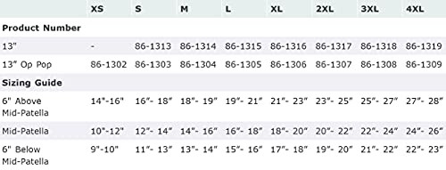 Corflex 13' CoolTex Anterior Closure Wrap Around Hinged Knee Brace-4XL - Open Popliteal - Black