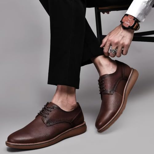 Image of Men's Leather Sandals, Comfortable Open-Toe Outdoor Beach Shoes