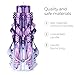 Carved Candles - Handmade Long Burning Decorative Luxury Candles - Unscented - for Home Decor, Birthdays, Anniversaries, Romantic Occasions, Gifts for Women, Christmas Gift for Mom - Big Purple