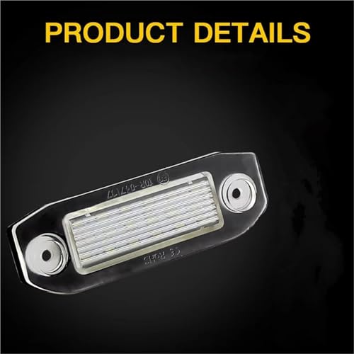 Luz de matrícula LED para Volvo que elimina el error de bombilla fundida 5