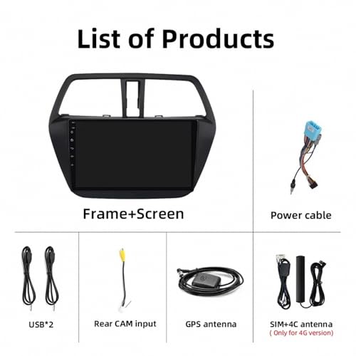 Navegador GPS Antidistracciones con manos libres Bluetooth para Suzuki SX4 s-Cross 7