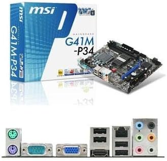 MSI Core 2 Quad/ Intel G41/ DDR3/ A&V&GbE/ MATX Motherboard G41M-P34