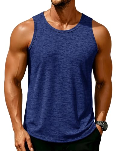 Image of MAGCOMSEN Men's Underwear Vests Quick Dry Lightweight Breathable Tank Top Sport Gym Running Top Sleeveless Sun-Proof T-Shirt