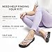 AEROTHOTIC Arch Support Flip Flops for women Stylish Cushioned Padded Straps with Soft Toe Post Slip on Footwear Dressy Travel Recovery Outdoor Comfortable Walking Sandals (Flumen Lilac, Size 11)