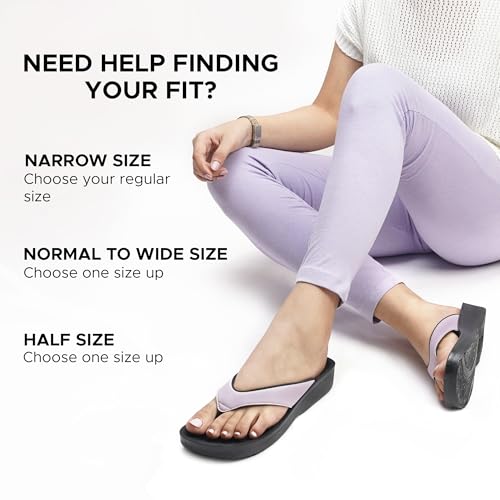 Image of AEROTHOTIC Original Orthotic Comfort Thong Style Flip Flops Sandals for Women with Arch Support for Comfortable Walk