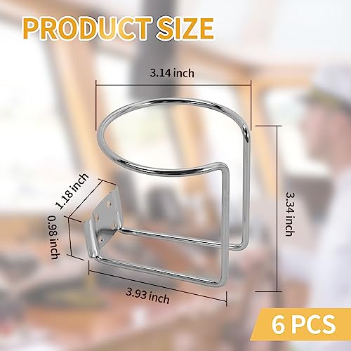 Portavasos de acero inoxidable para barco 6 piezas miniatura 2