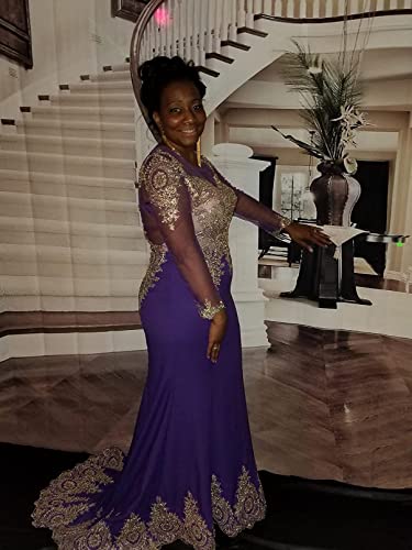 MisShow Crystals Beaded Lace Mermaid Evening Dress for Women Formal Mermaid Prom Dress Elegant4