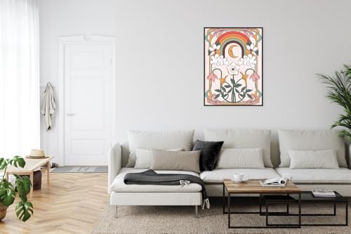 Poster abstraction graphique moderne decoration murale salon 30x40 - 6