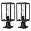 BLACK POST LANTERN X 2