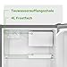 Bomann Mini Kühlschrank 45L mit Gefrierfach, leise Kühlbox klein für Küche Büro Camping und Gaming, Kühlschrank klein Türanschlag wechselbar - Minikühlschrank Getränkekühlschrank Minibar KB 7245 inox