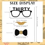 40th Birthday Photo Booth Props - 41 Pcs Black and Gold Decor, Funny Milestone Party Supplies for Men & Women, Retro 1986 Theme Selfie Station Accessories for Surprise Party, 40th Celebration Bash - Image 4