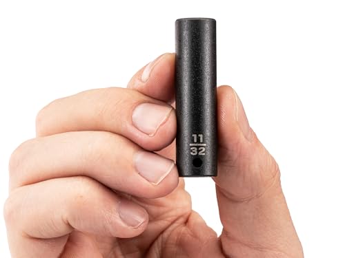 Image of TEKTON 1 /4 Inch Drive x 11 /32 Inch Deep 6-Point Impact Socket | SID03009