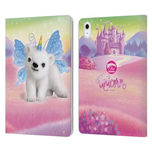 Carcasa de cuero tipo libro compatible con Apple iPad Air 2020/2022 Head Case Designs oso polar