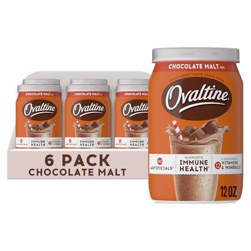 NESTLE OVALTINE Milk Flavoring Chocolate Malt (Pack of 6)