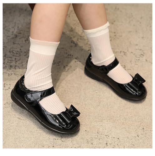 Toddler Girl Ballerina Flats Bowknot School Uniform Mary Jane Party Dress Shoes for Kids2