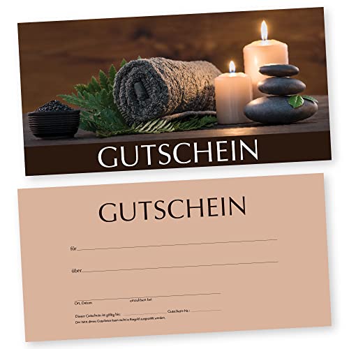 cosmeticPlus 50 Massage – Gutscheinkarten WOHLFÜHLZEIT, Gutschein Geschenkgutschein für Massage- und Entspannungsdienstleister