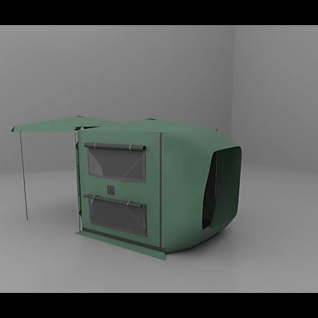 Carpa para auto SUV tipo trasera dual WOLWES verde miniatura 7