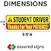 Student Driver Magnet for Car - Extra Strong Hold - 9.72