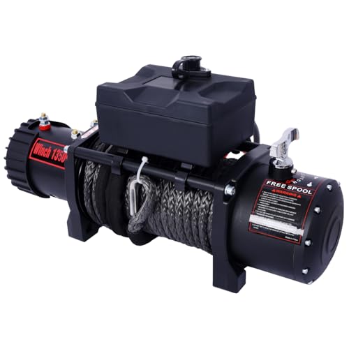 Geelife Winch con capacidad 13500 lb, 12V DC miniatura 6