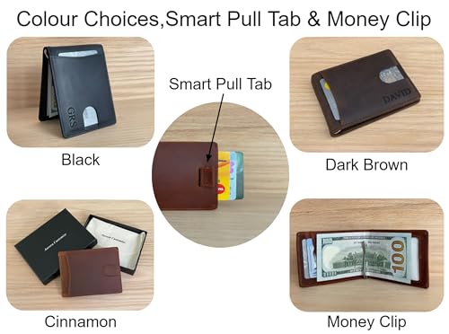 Personalized-Minimalist-Wallet-For-Men-Custom-Engraved-Slim-Wallet-Customized-Monogram-Leather-Wallet-Gift-For-Fathers-Day-Him-Husband-Boyfriend-Dad-Son-Anniversary-Graduation-Birthday-CINNAMON