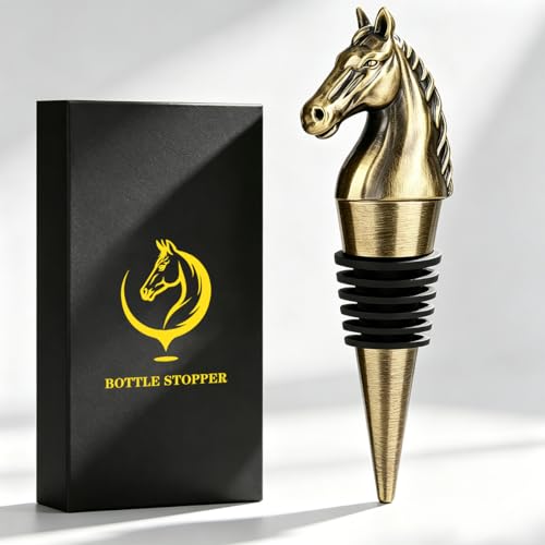 LULLEA Horse Head Wine Stopper, Horse Wine Gifts...