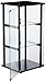Coaster Home Furnishings Cyclamen 34-inch 3-Tier Clear Tempered Glass Curio Cabinet Display Case with Shelving Black 950179