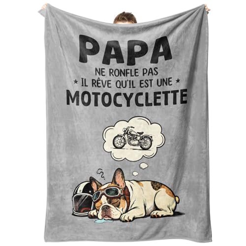 Niyewsor Cadeau Fete des Peres, Cadeau Anniversaire Papa, Plaid - Cadeau pour Papa, Fete des Peres, Cadeaux pour la Fête des Pères, Cadeaux de Noël