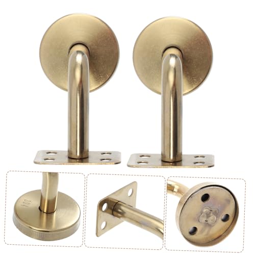 Support main courante doré inox résistant pour rampe escalier stable