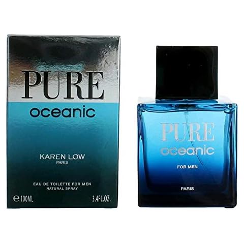 Karen Low Pure Oceanic Paris Eau De Toilette For Men Natural Spray 3.4 oz Cover