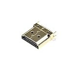 10PCS HDMI Male Jack/Plug Connector 19PIN 19P 1.6MM 180 Degree Gold-Plated hd 19 PIN