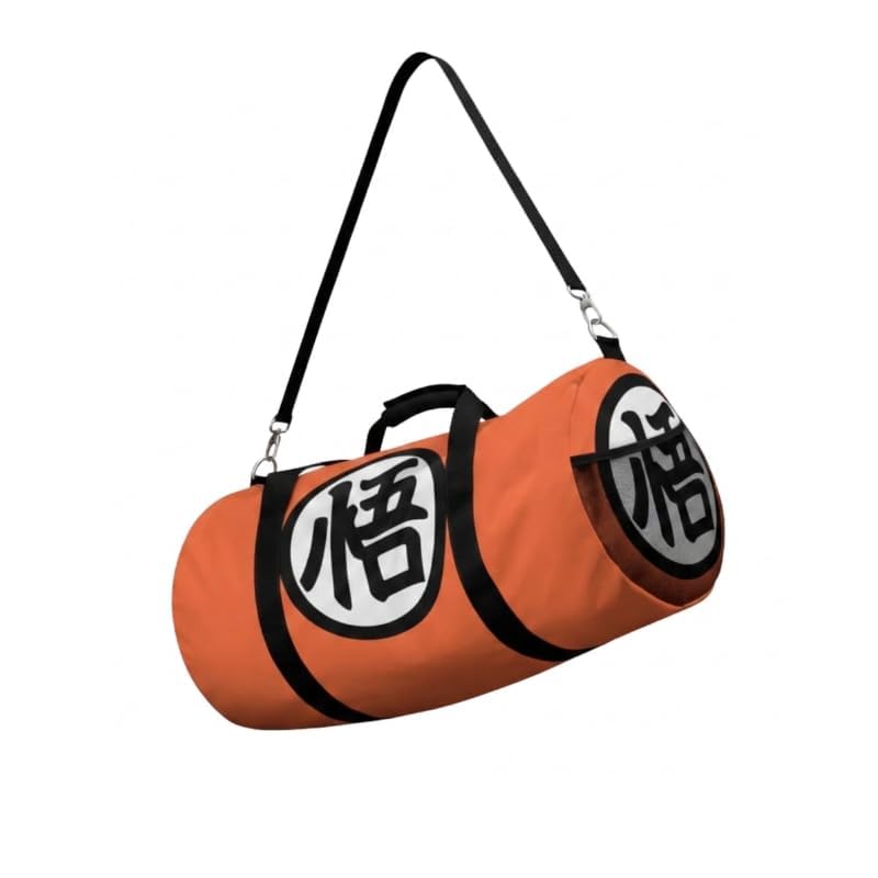 Anime Gym Bag for Women Men - Large Capacity Waterproof Workout Fitness Travel Sports Bags Fashion Street Camping Expandable Carry On Duffle Bag For Couple (Orange)