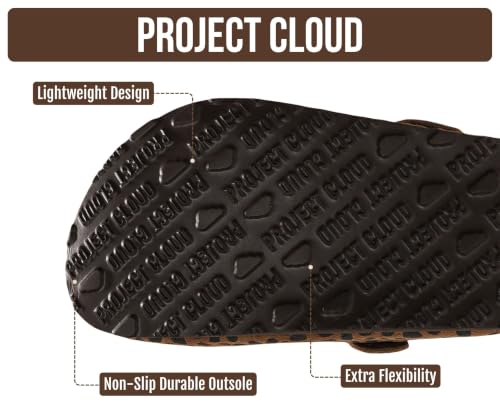 Image of 100% Genuine Leather Slip-on Footbed Clogs for Women - Fall Shoes for Women