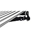 ALEKO Home Patio Awning | Retractable Handle Crank Deck Canopy | UV Protection Sun Shade | Manual Black Frame | Upgraded 2024 | 12x10 | Gray/White