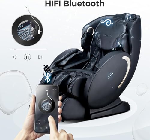 BOSSCARE 2026 Affordable Massage Chair, Full Body SL-Track Massage Chair with Heat, Zero Gravity, APP Control, Bluetooth, 12 Auto Modes, Best Gift for Parents Family Home Use - Image 5