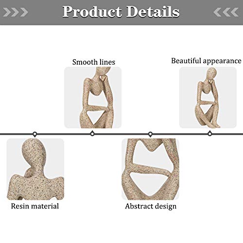 image for Trycooling The Thinker Statue Abstract Sculpture Resin Statues for Hom