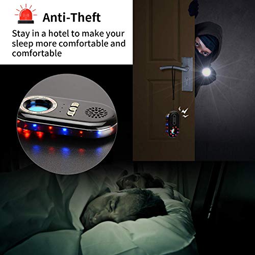 Anti Spy Hidden Camera Lens Detector, Wireless RF Signal Scanner Anti-Theft Vibration Alarm for Hidden Camera Laser Lens