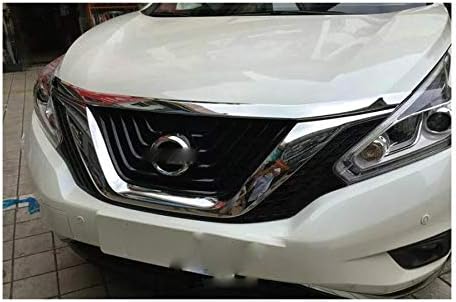 1pcs ABS Chrome Car Front Grill Grille Cover Decorative Molding Cover Trim for Nissan Murano 2015 2016 2017 2018 2019 2020 2021 2022 2023 2024