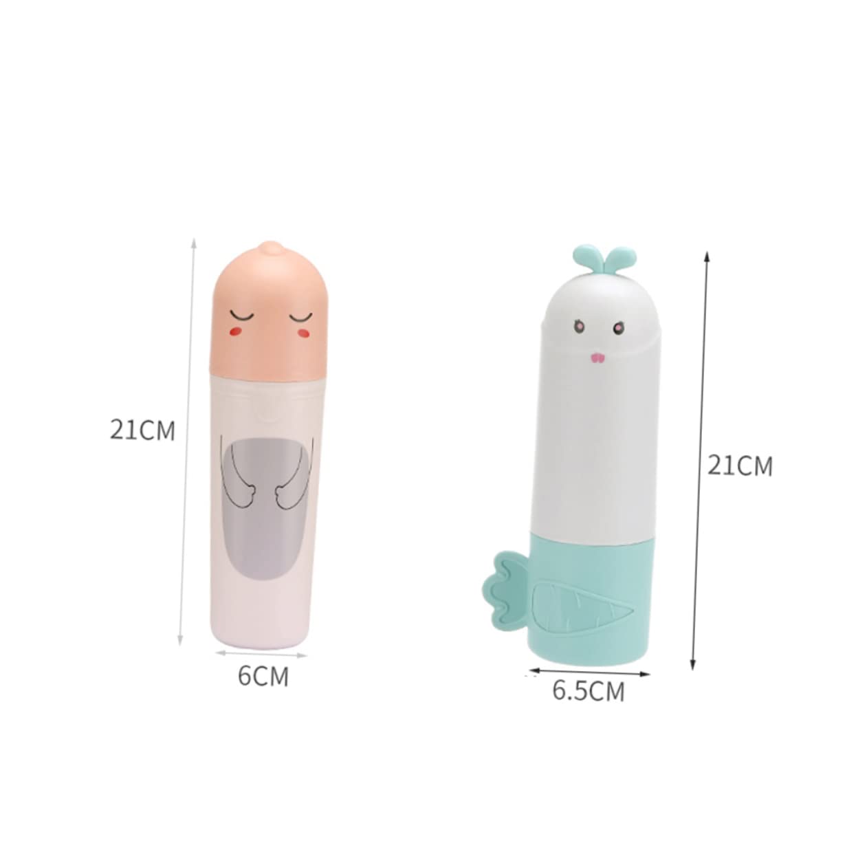 Beavorty 3 Set Custodia Per Spazzolino Portatile Titolare Scatole Di Immagazzinaggio Con Coperchi Spremiagrumi Dentifricio Toothbrush Holder Custodia Spazzolino Contenitori 2 Pezzi*3
