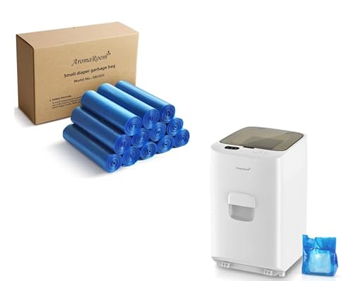 Aroma Room Diaper Pail Odor-Locking and Diaper Trash Bags Set for Newborn Diapers, 540 Count, 12 Rolls (Standrad Size 6.7