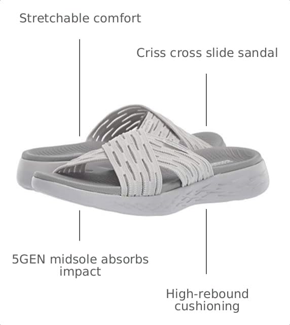 Image of Skechers Women's Go Run 600 - Sunrise | Casual Sandals