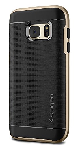 Spigen Funda para Galaxy S7, Neo Hybrid, con Premium Bumper Estuche para Samsung Galaxy S7 - Dorado Champán