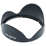 vhbw Pare Soleil Remplacement pour Fuji/Fujifilm LH HS10 pour 58mm Objectif   Cache Noir, Plastique, Tulipe, 7,1 cm